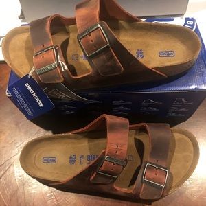 birkenstock arizona earth red